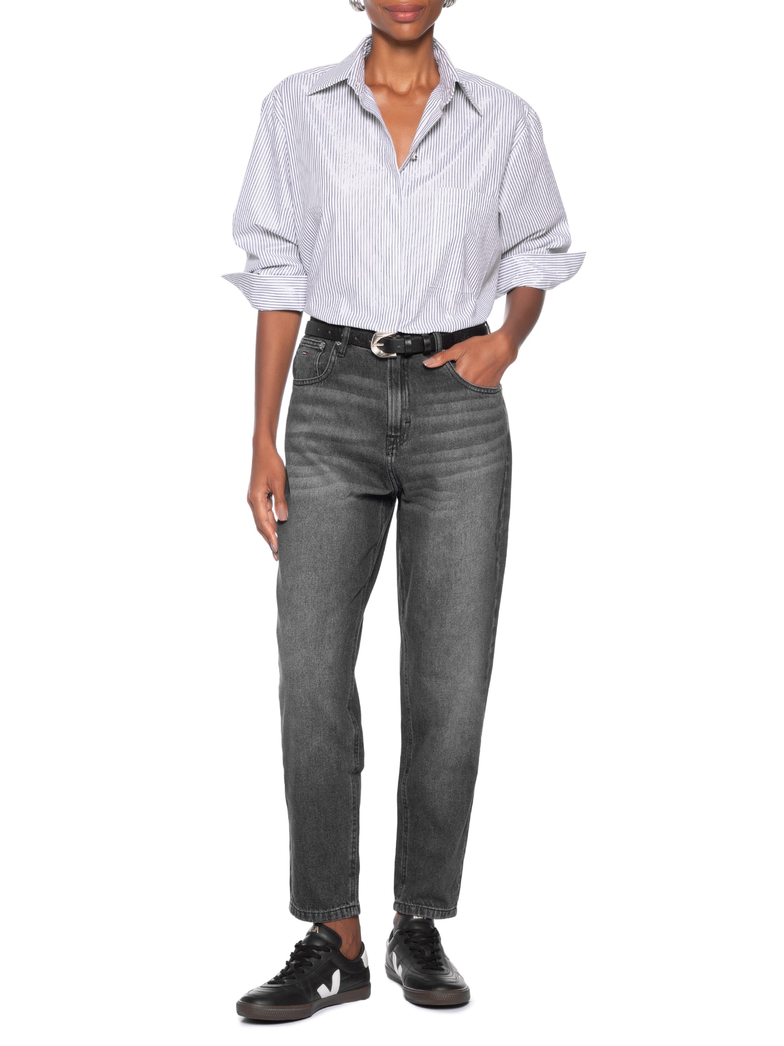 Calça Feminina Uh Tpr BI0187 Preto Tommy Jeans