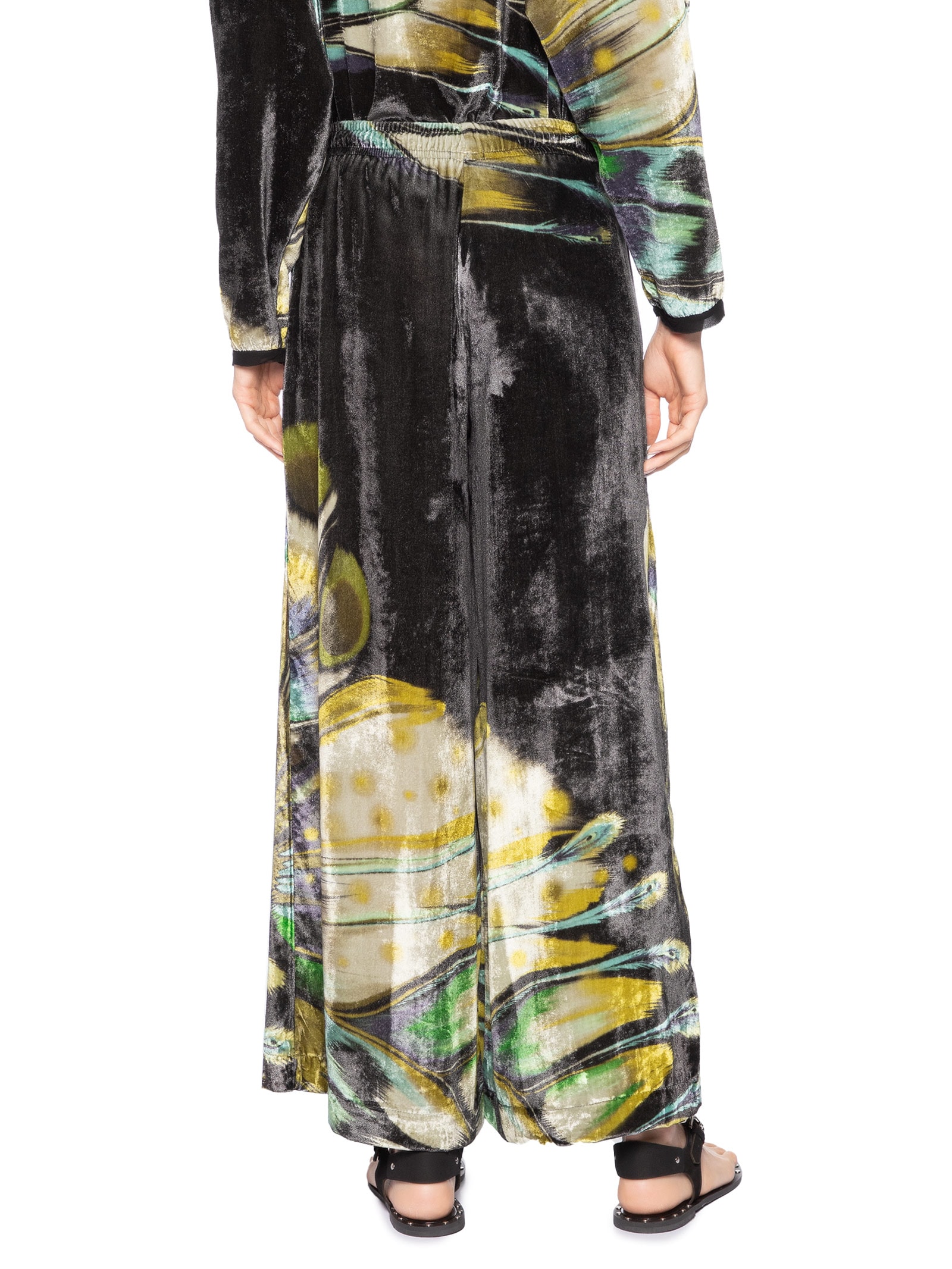 Calça Feminina Veludo Butterfly Tex Preto Osklen