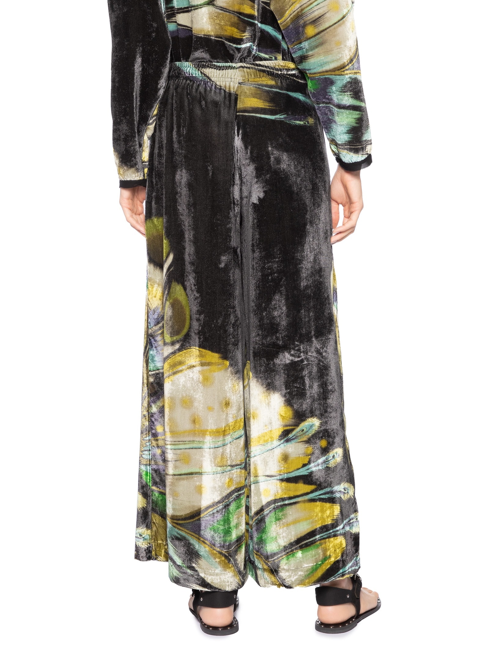 Calça Feminina Veludo Butterfly Tex Preto Osklen