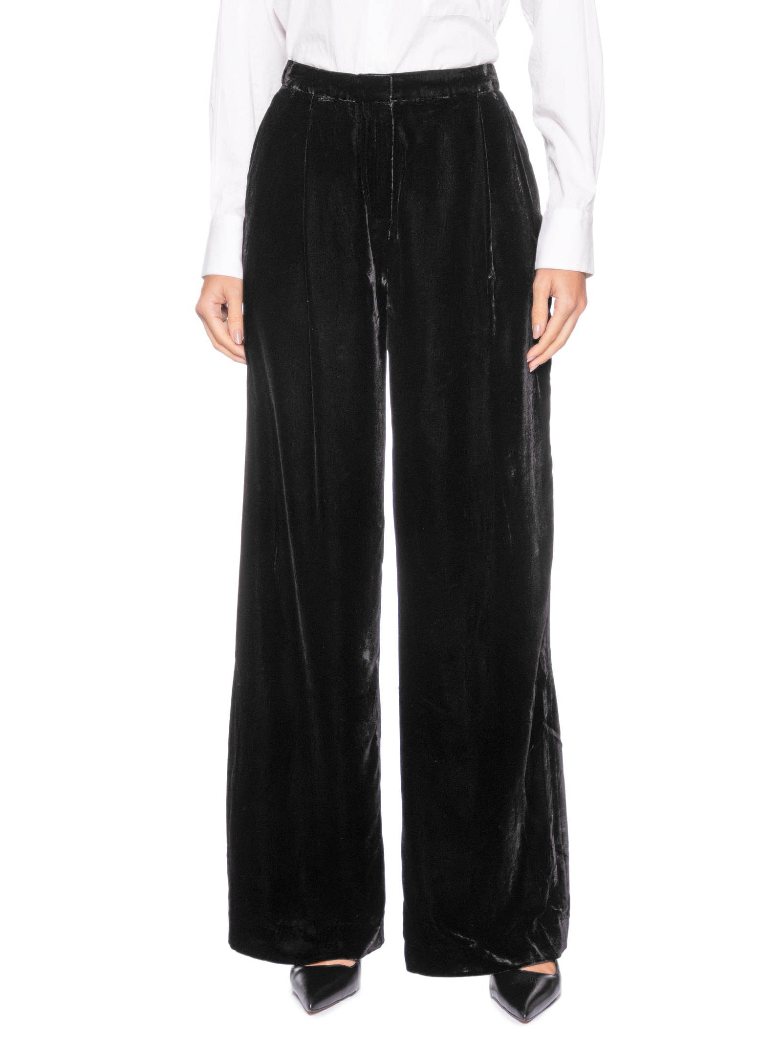 Calça Feminina Veludo Haley Preto Le Lis
