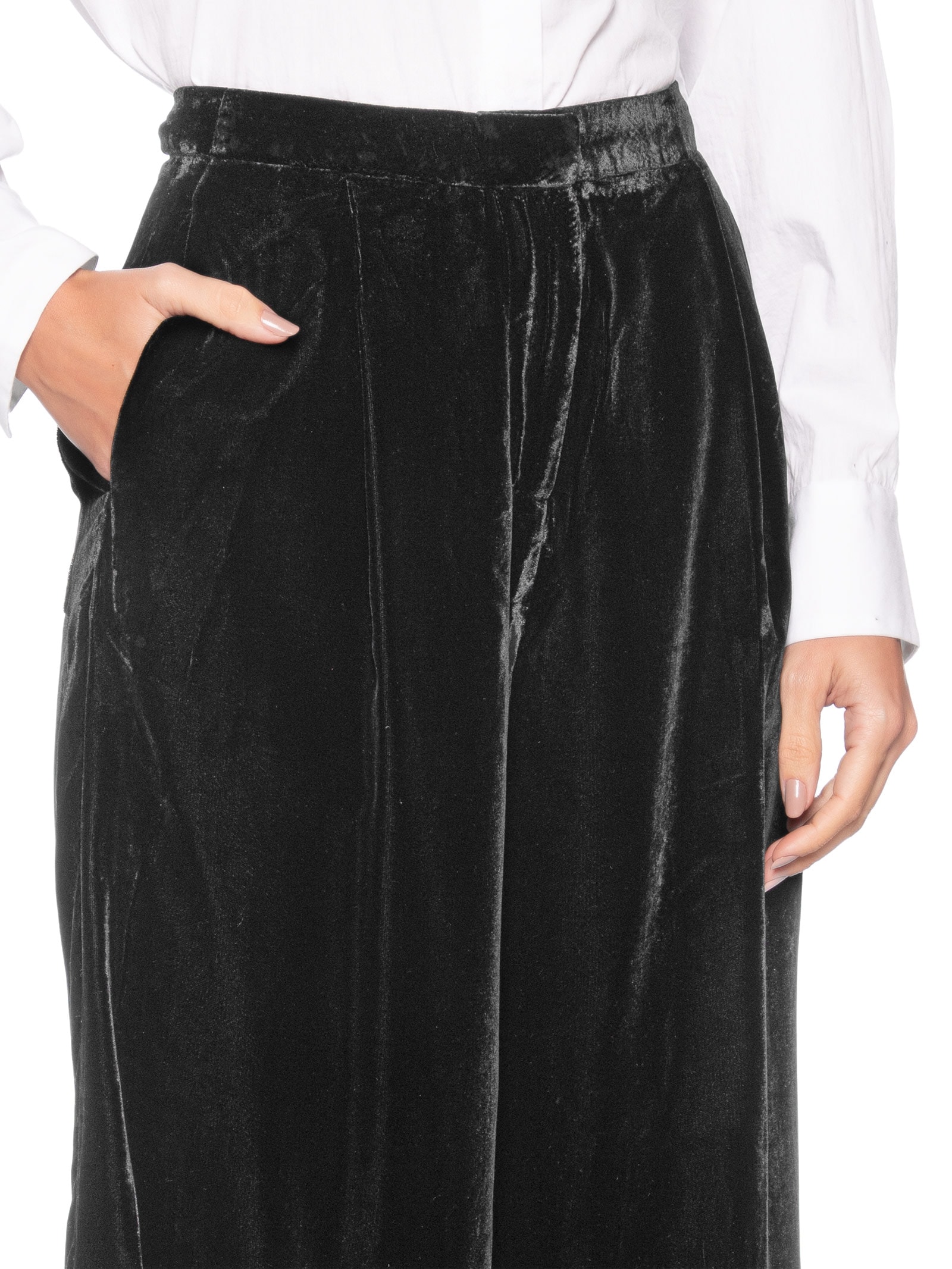 Calça Feminina Veludo Haley Preto Le Lis