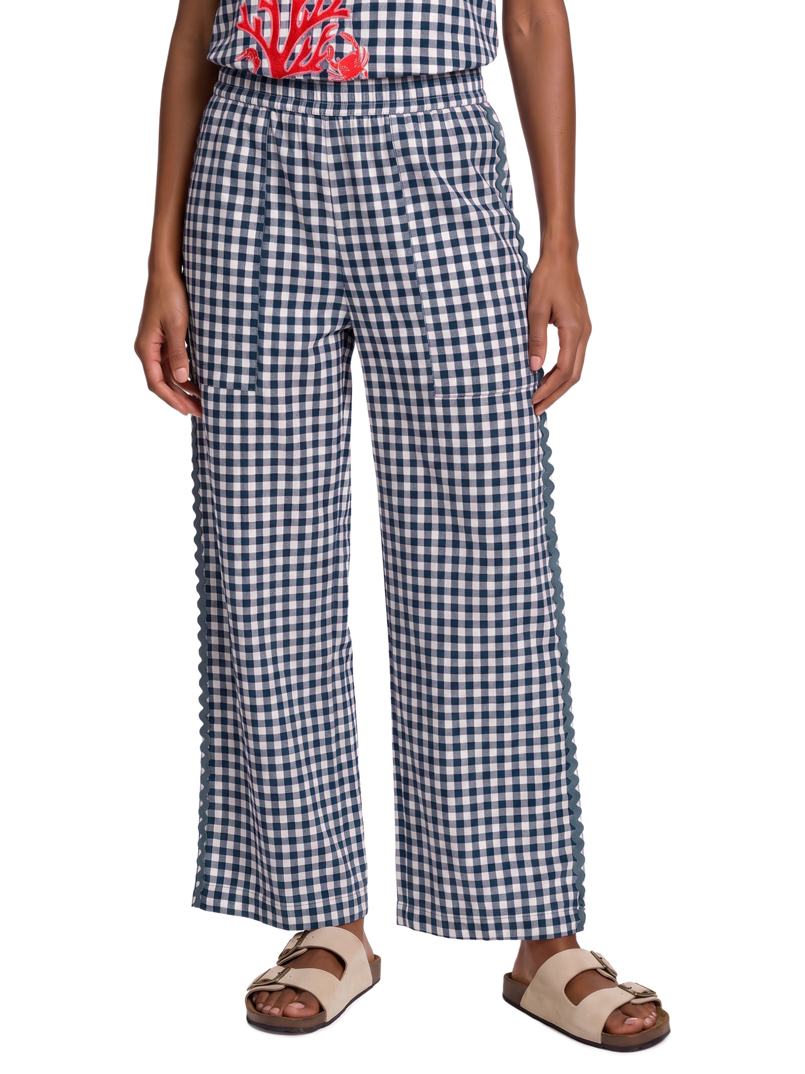 Calça Feminina Vichy – Azul Cantão