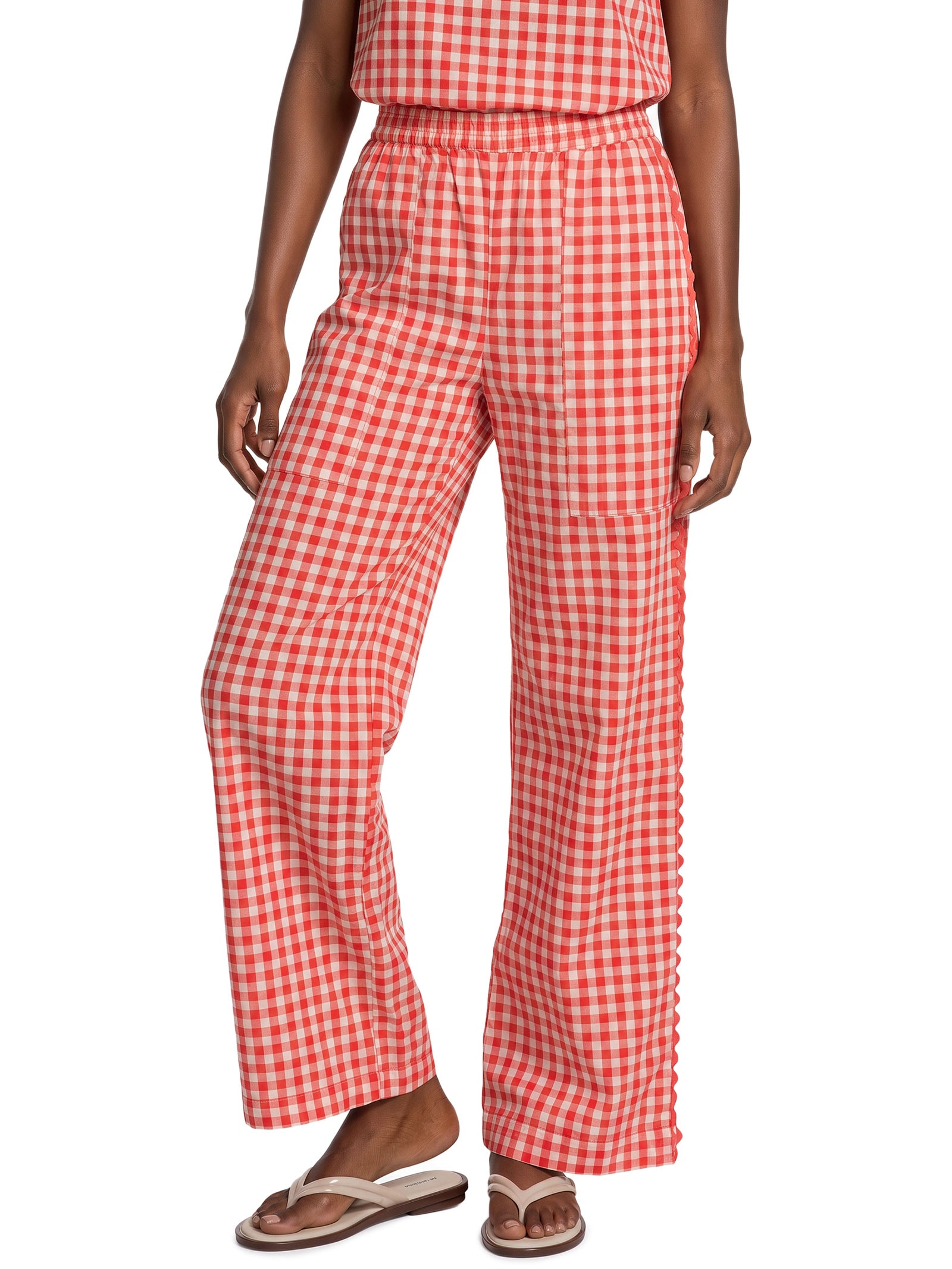 Calça Feminina Vichy – Vermelho Cantão