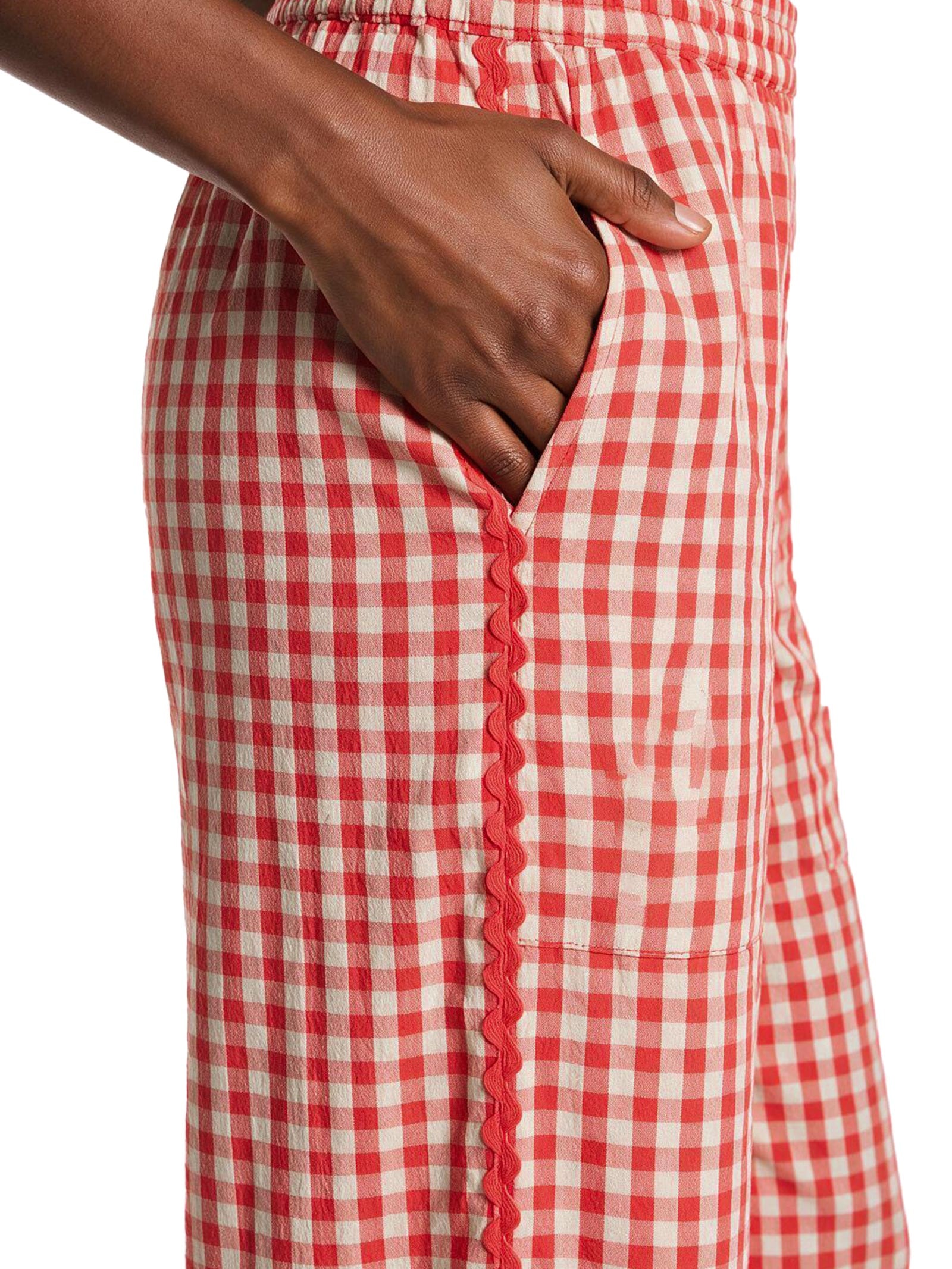 Calça Feminina Vichy – Vermelho Cantão