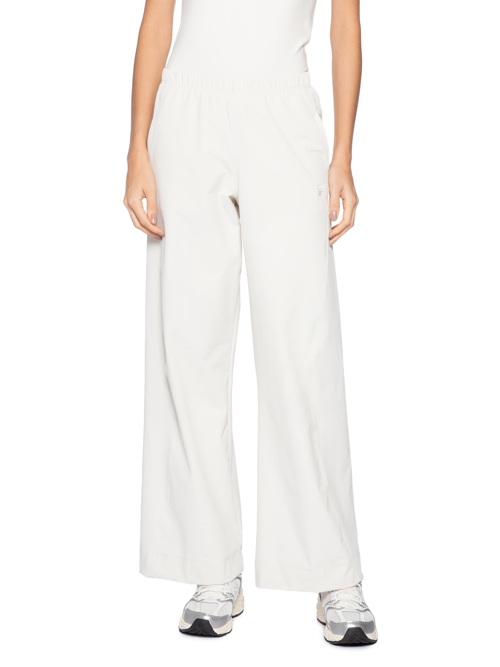 Calça Feminina Wide Ag Branco Fila