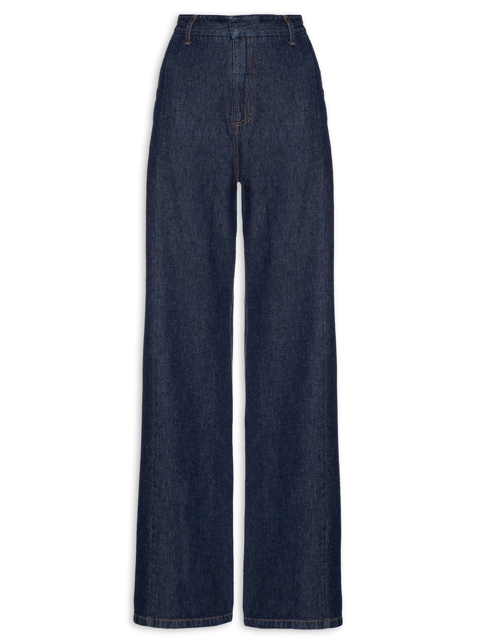 Calça Feminina Wide Bolso Faca Animale Jeans Azul