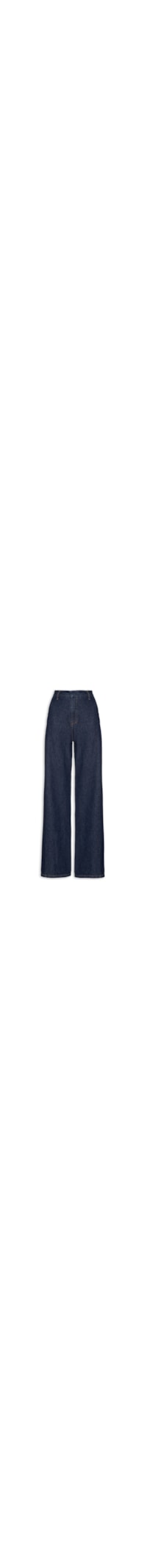 Calça Feminina Wide Bolso Faca - Azul