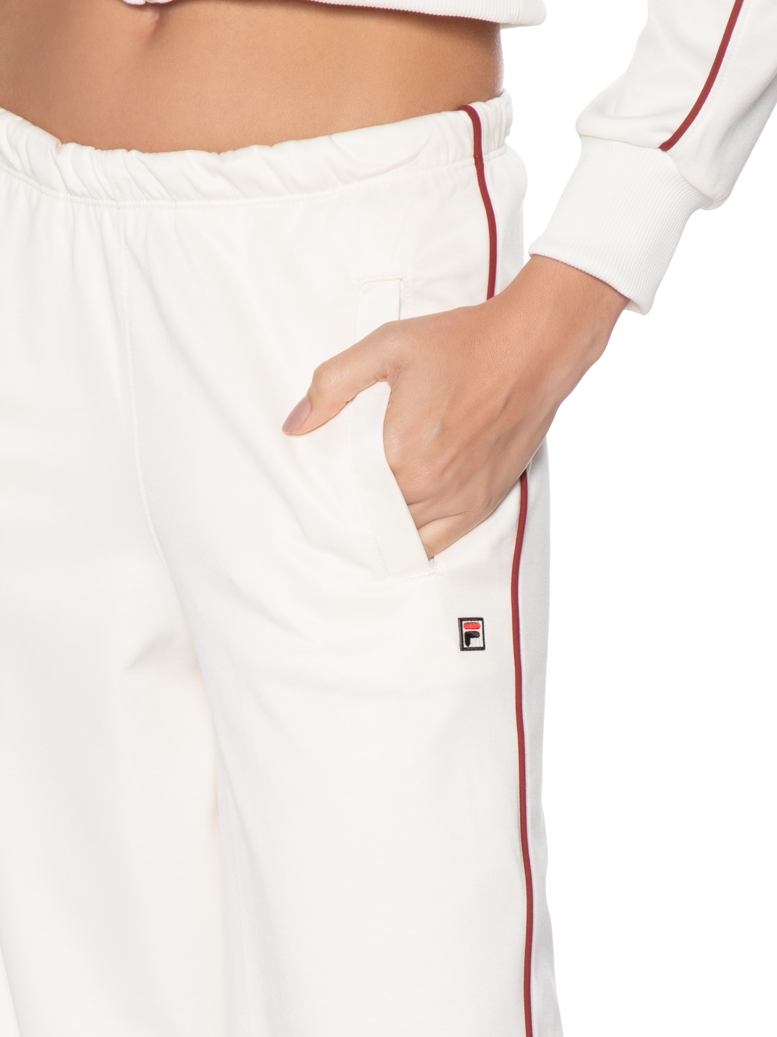 Calça Feminina Wide Classic Grand Turismo Branco Fila