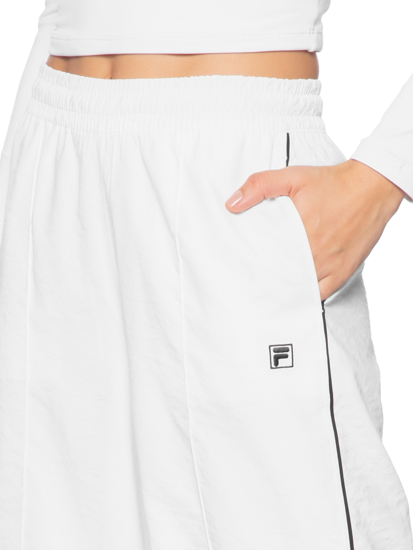 Calça Feminina Wide F-Box Branco Fila