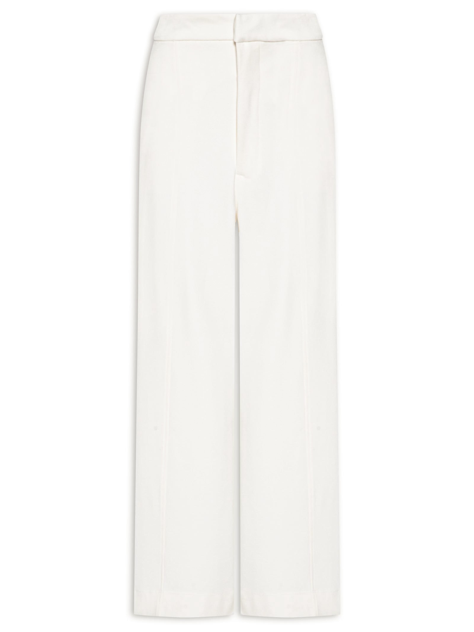 Calça Feminina Wide Leg Alfaiataria Off White Dress To