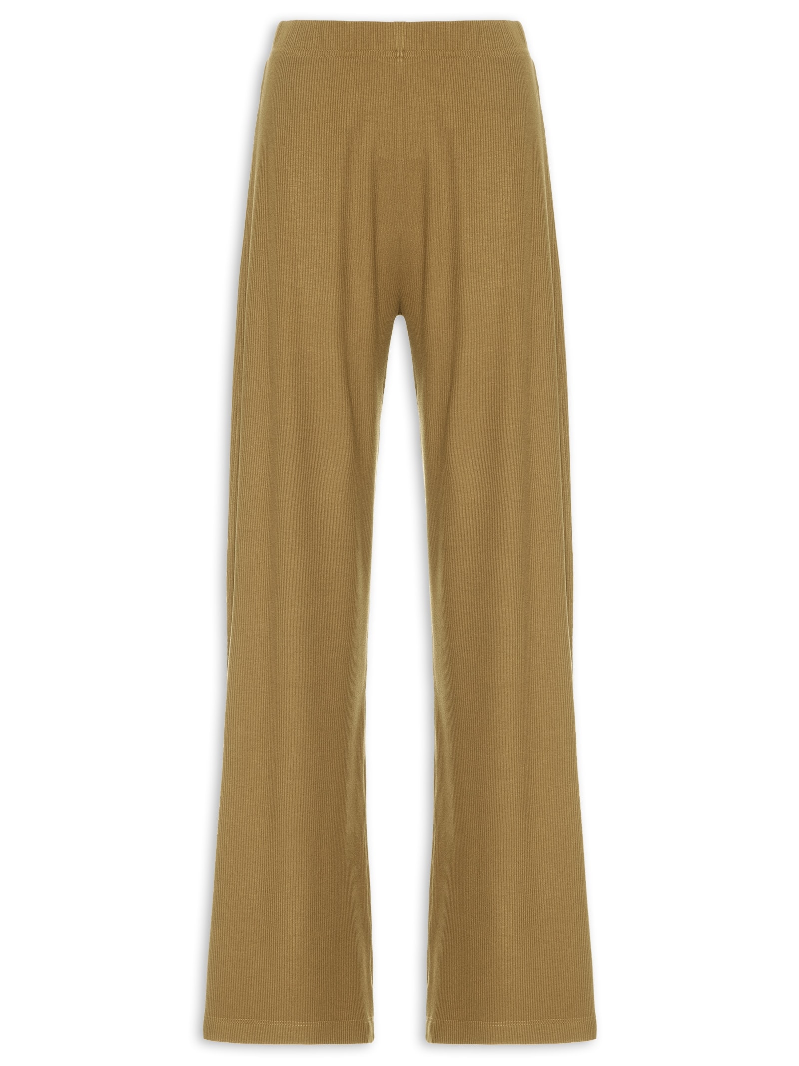 Calça Feminina Wide Leg Cintura Alta Marrom Lança Perfume