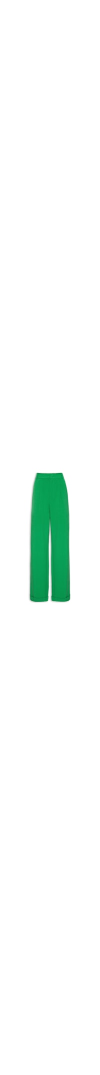 Calça Feminina Wide Leg Cintura Alta - Verde