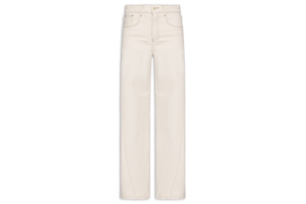Calça Feminina Wide Leg em Sarja – Off White