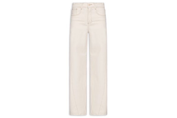 Calça Feminina Wide Leg em Sarja – Off White