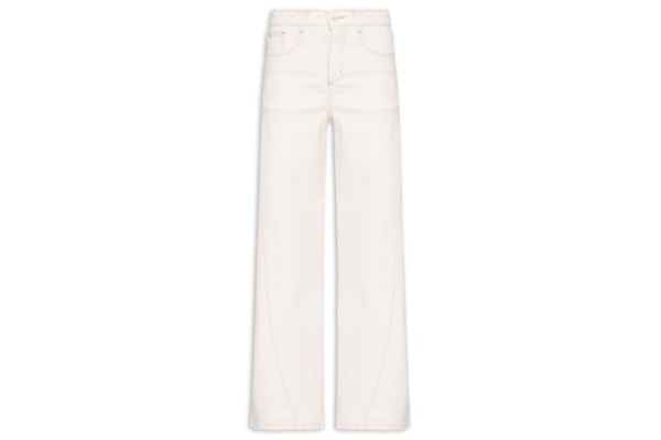 Calça Feminina Wide Leg em Sarja – Off White