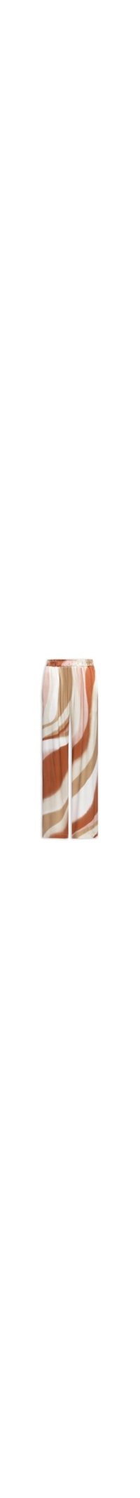 Calça Feminina Wide Leg Estampada - Marrom