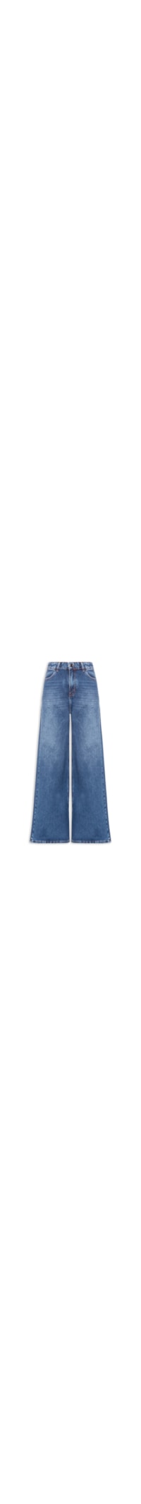 Calça Feminina Wide Leg Jeans - Azul