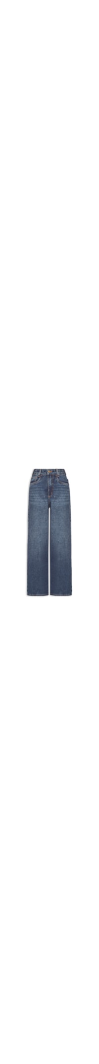 Calça Feminina Wide Leg Jeans - Azul