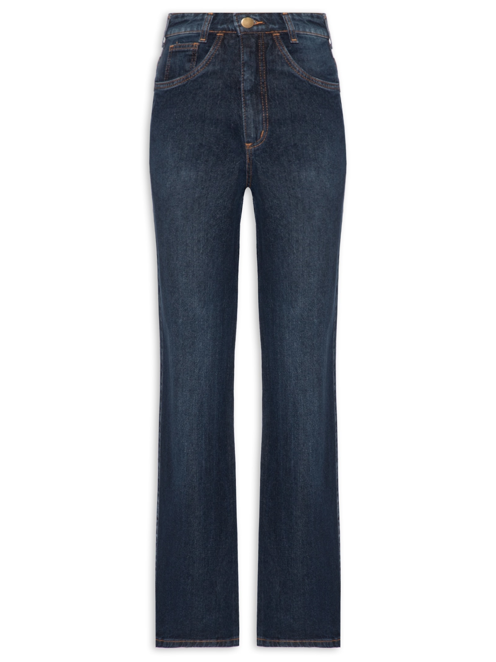 Calça Feminina Wide Leg Jeans Azul '2Essential