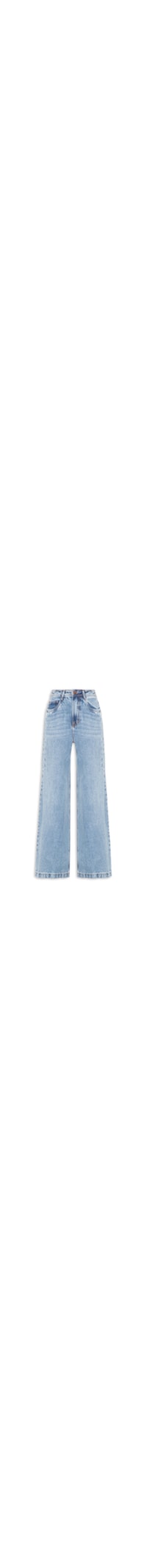 Calça Feminina Wide Leg Jeans - Azul