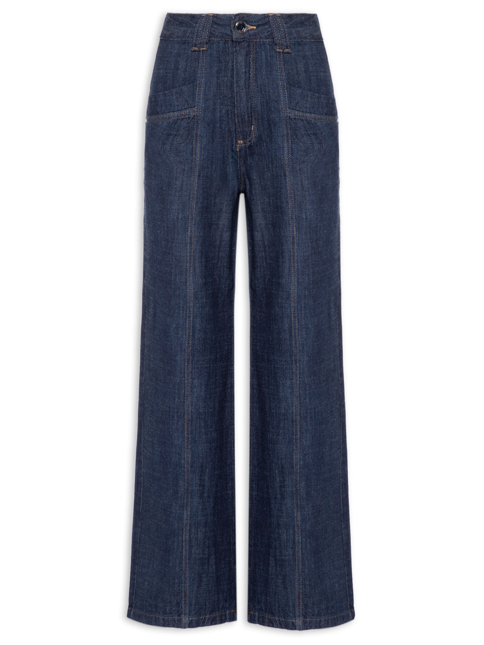 Calça Feminina Wide Leg Jeans  – Azul Lez A Lez