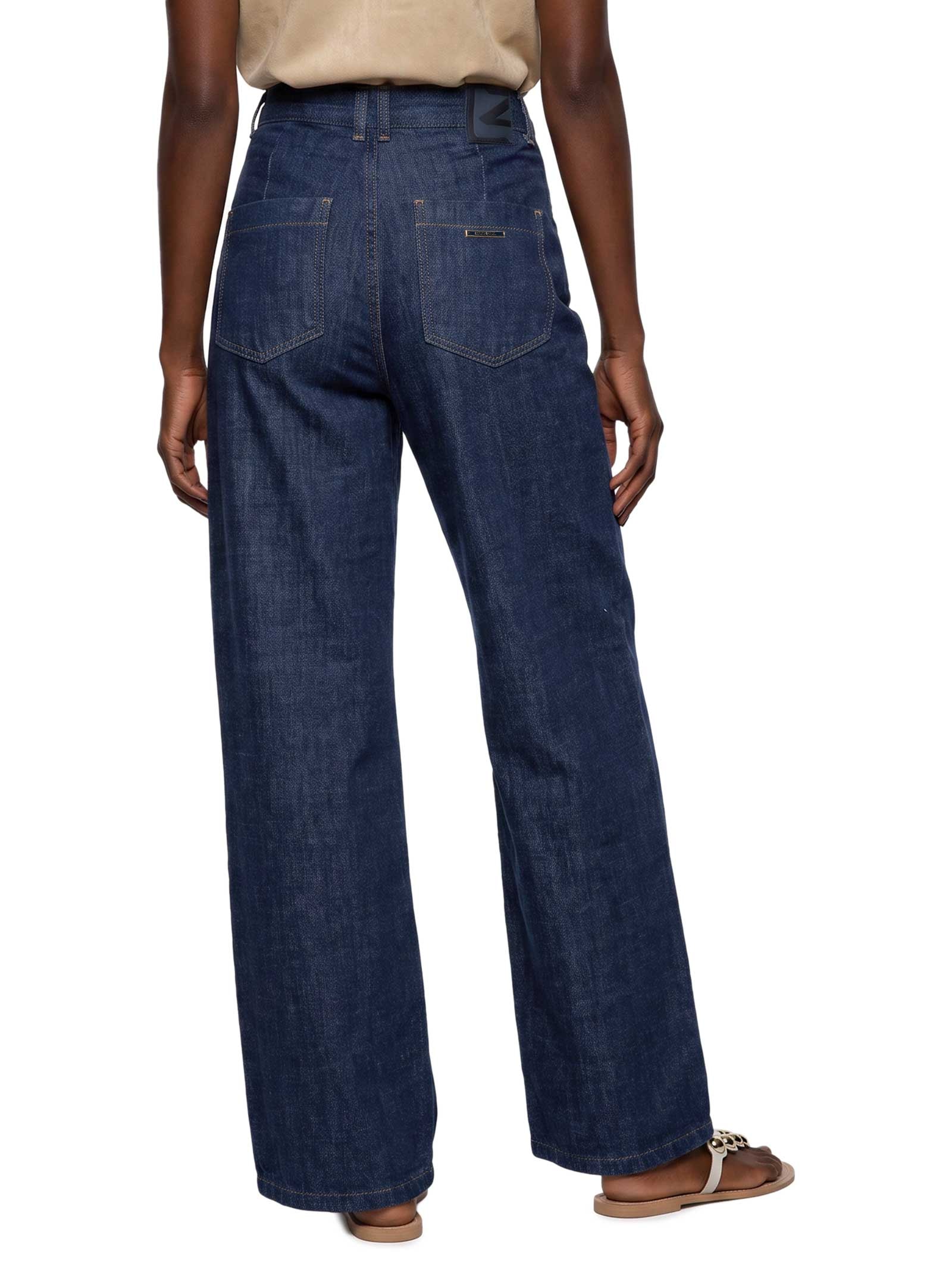 Calça Feminina Wide Leg Jeans  – Azul Lez A Lez