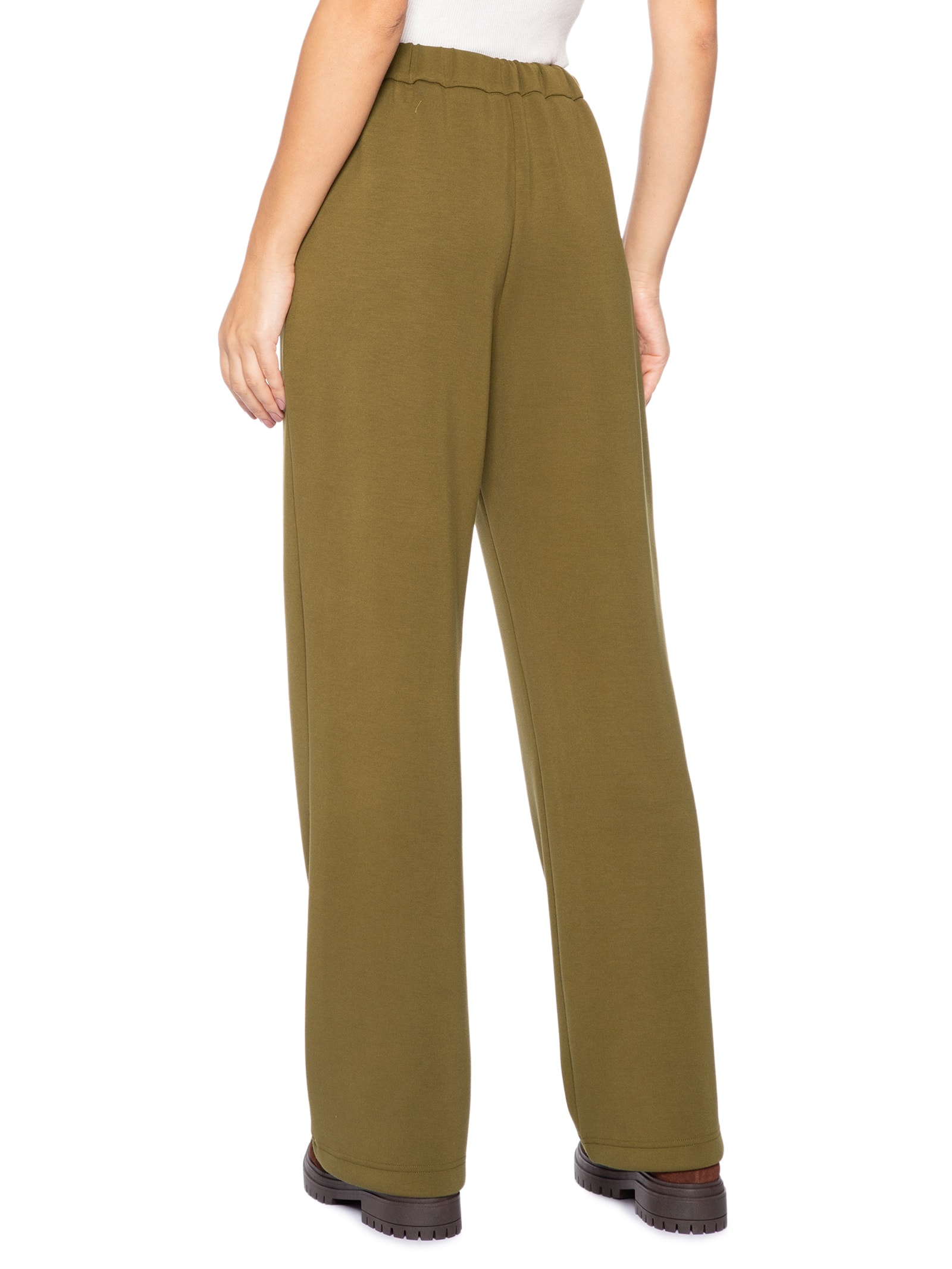 Calça Feminina Wide Leg Marrom Animale Jeans