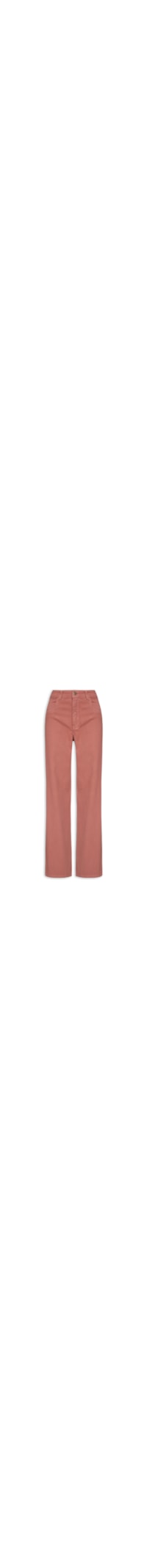Calça Feminina Wide Leg Sarja - Marrom