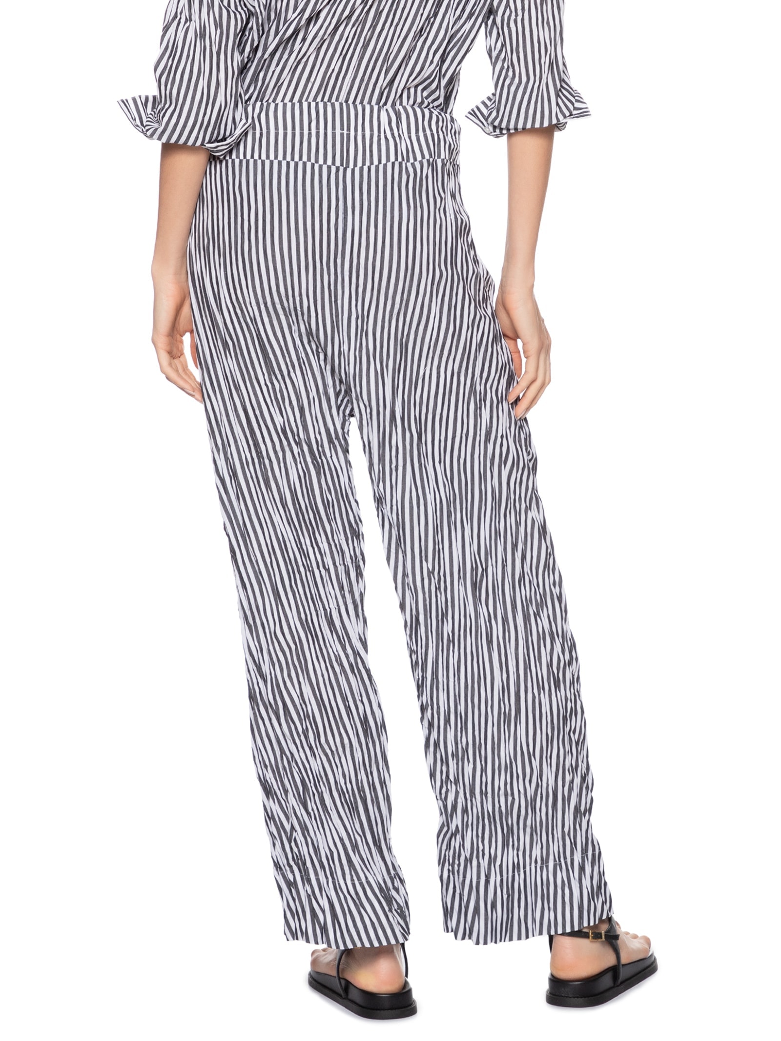 Calça Feminina Wrinkle Fio Tinto Preto Osklen