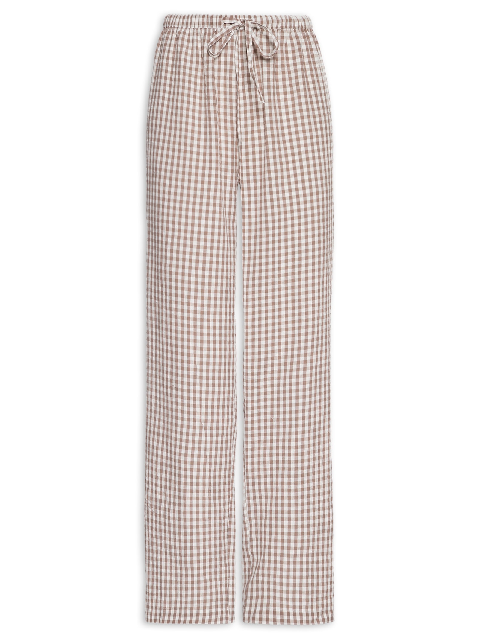 Calça Feminina Xadrez Bege Hering Intimates