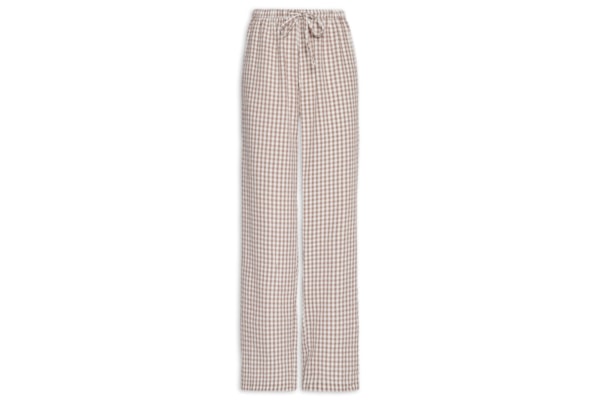 Calça Feminina Xadrez - Bege