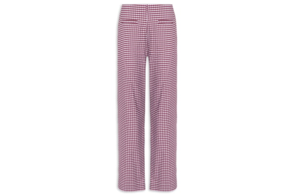 Calça Feminina Xadrez Piquenique - Rosa