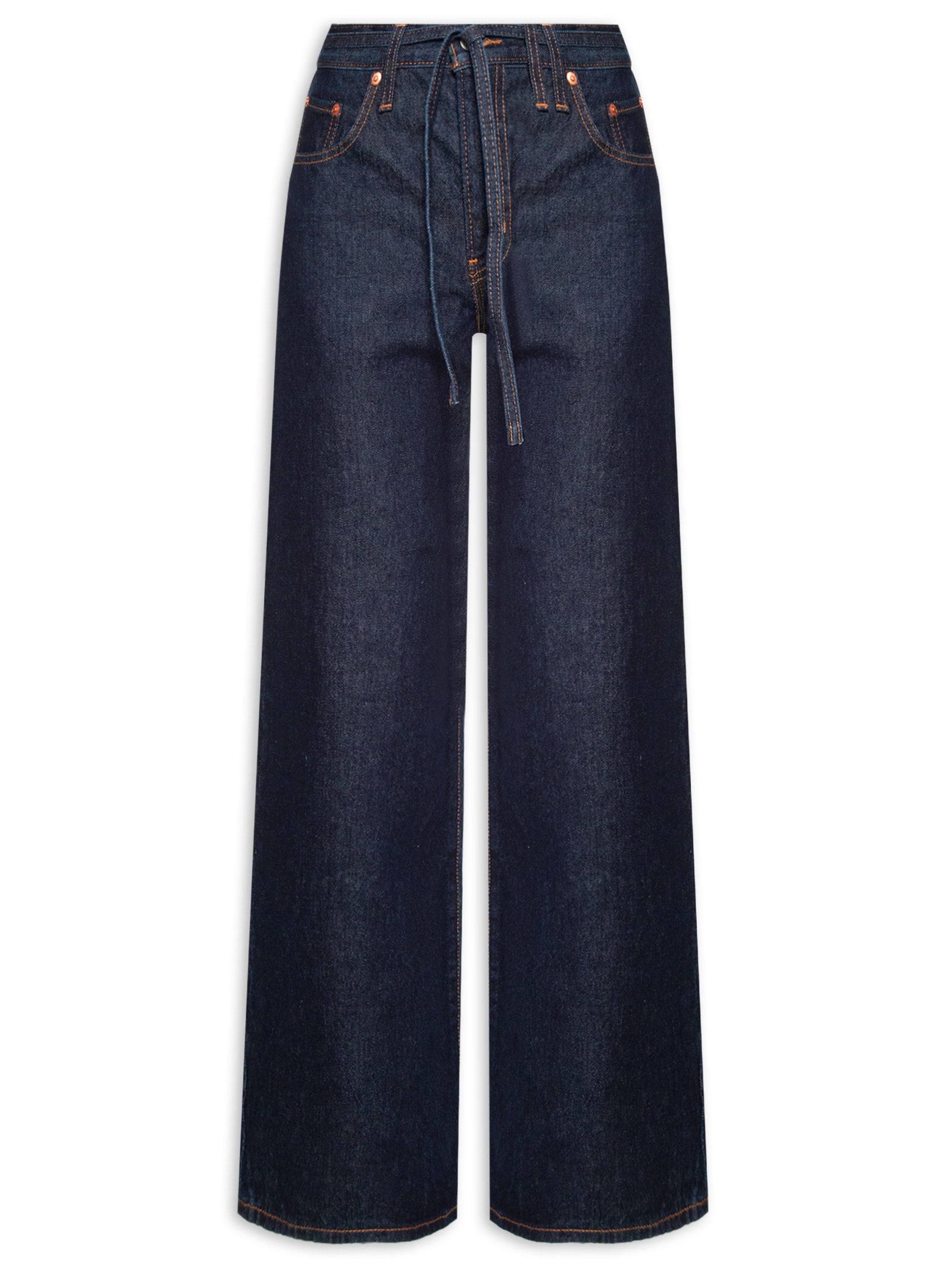 Calça Feminina XL Straight Azul Escuro Levi's