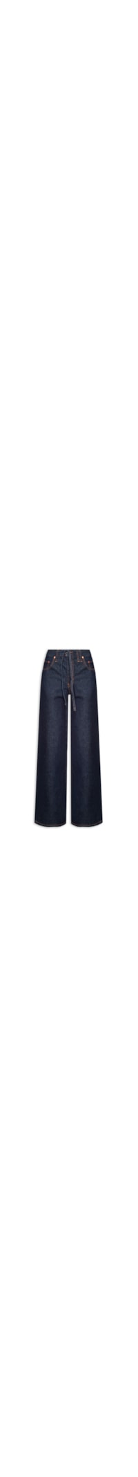 Calça Feminina XL Straight - Azul Escuro