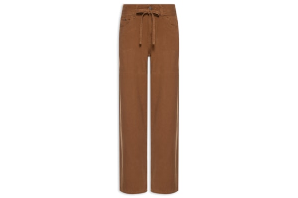 Calça Feminina XL Straight - Marrom