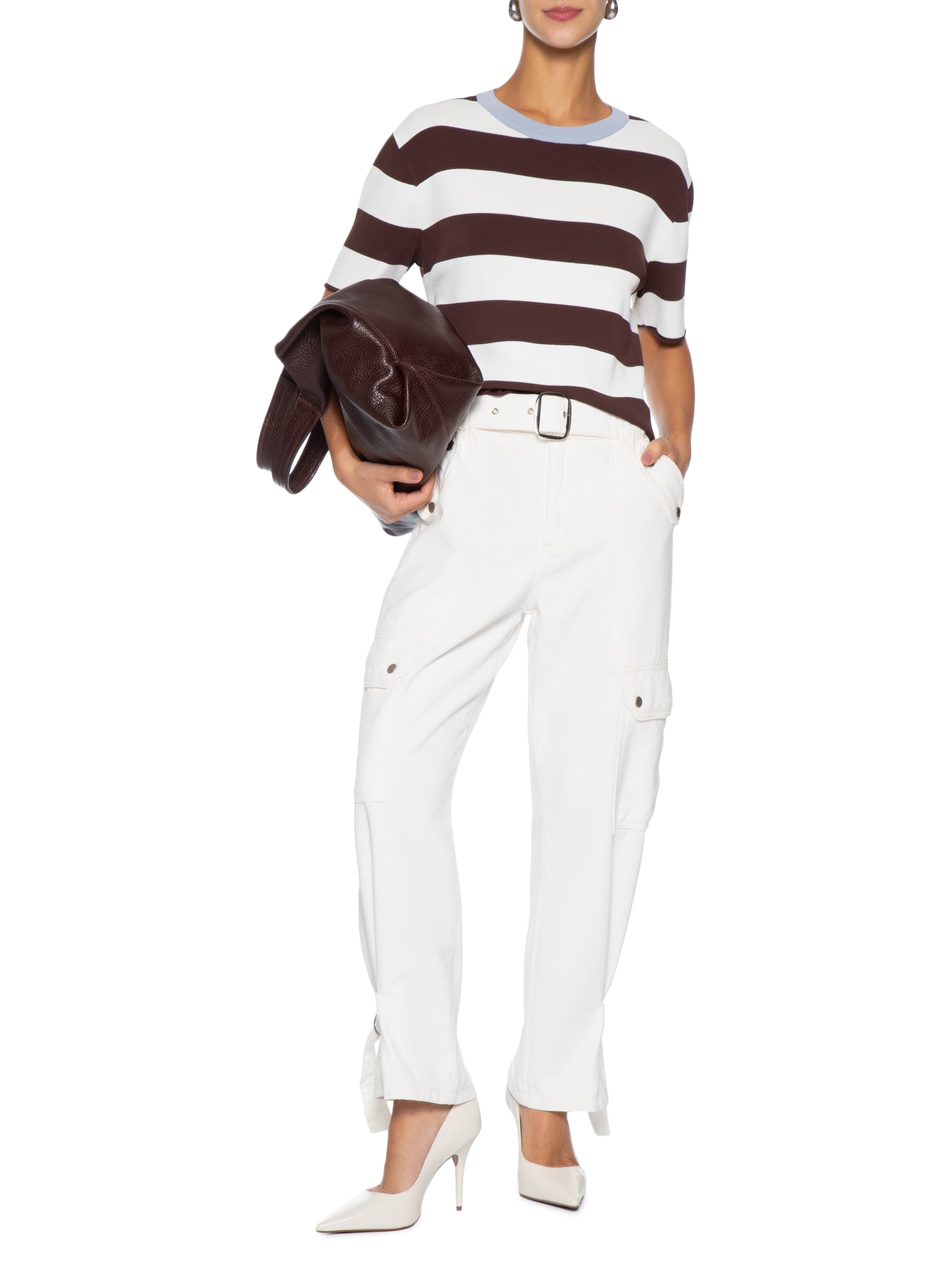 Calça Feminina Zara Branco P7 Jeans
