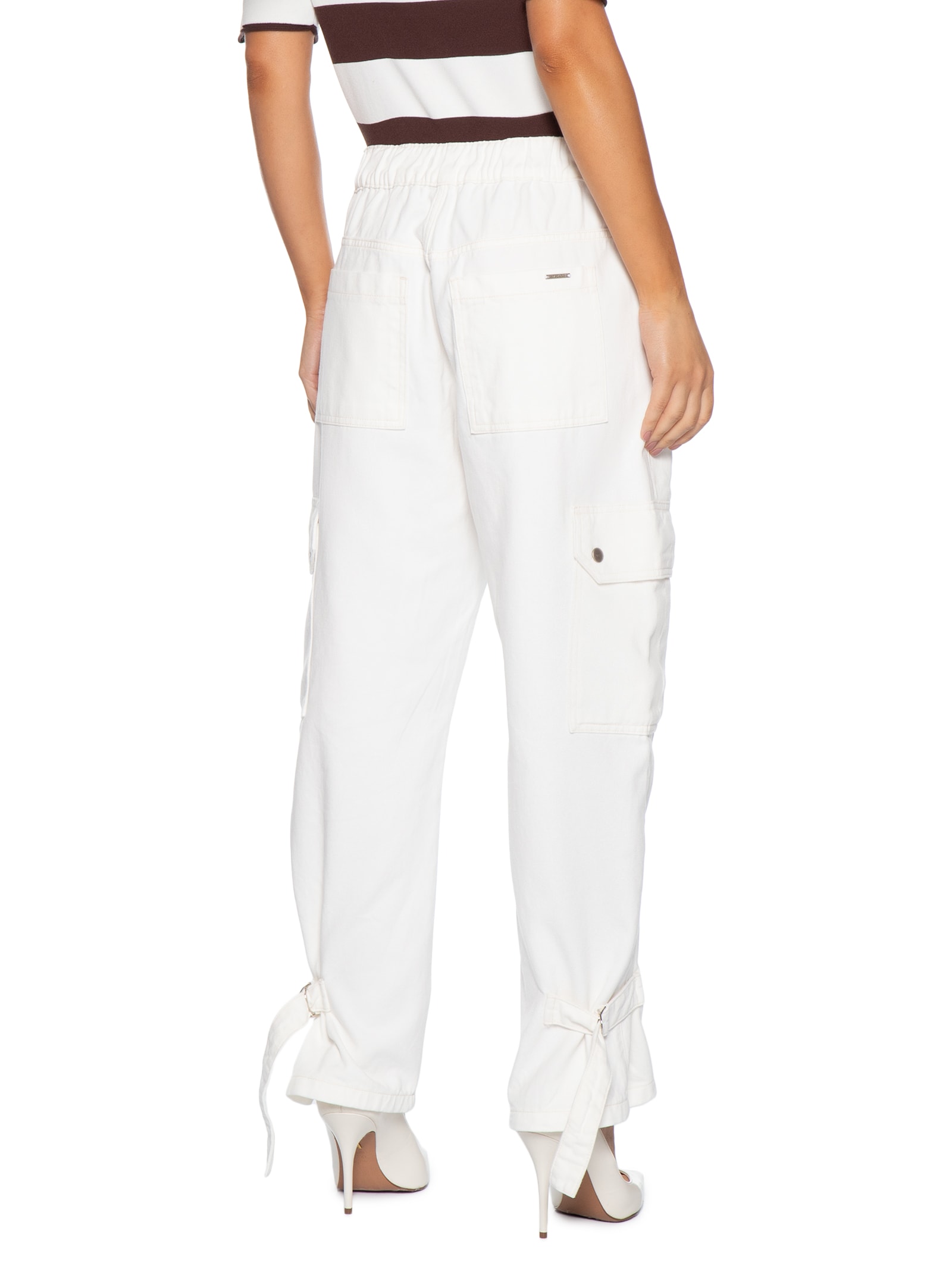 Calça Feminina Zara Branco P7 Jeans