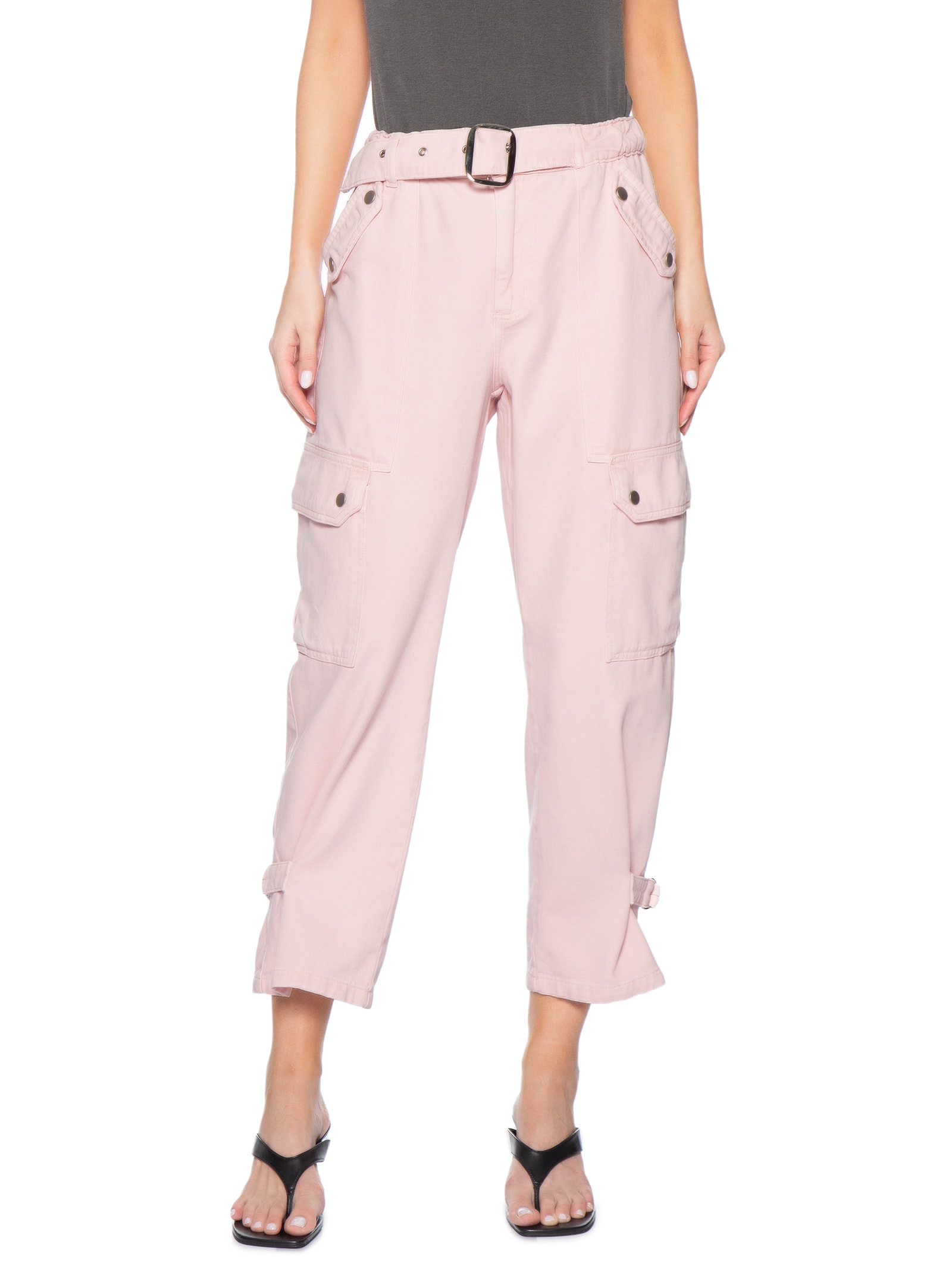 Calça Feminina Zara Rosa P7 Jeans