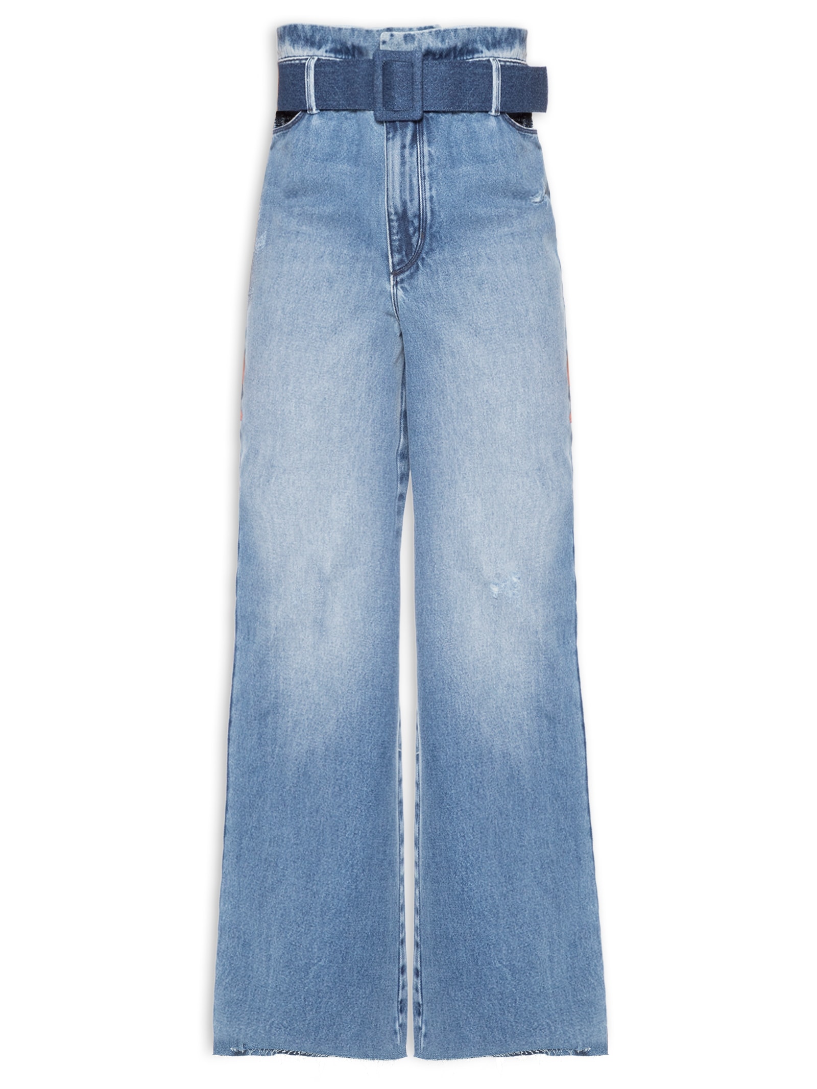 Mizuki　CELINE JEANS　HR1162 Calça Feminino Jeans Celine Com Cinto - Azul - Open