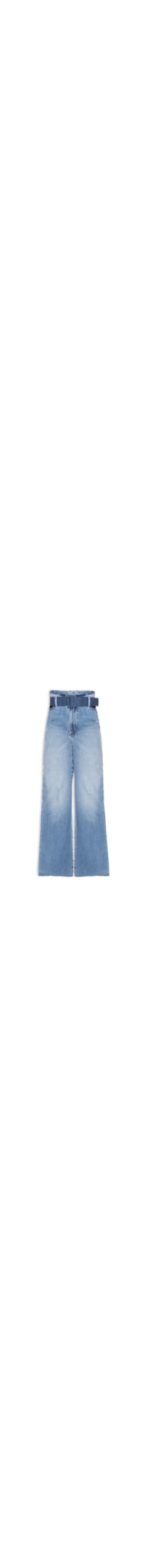 Calça Feminino Jeans Celine Com Cinto - Azul