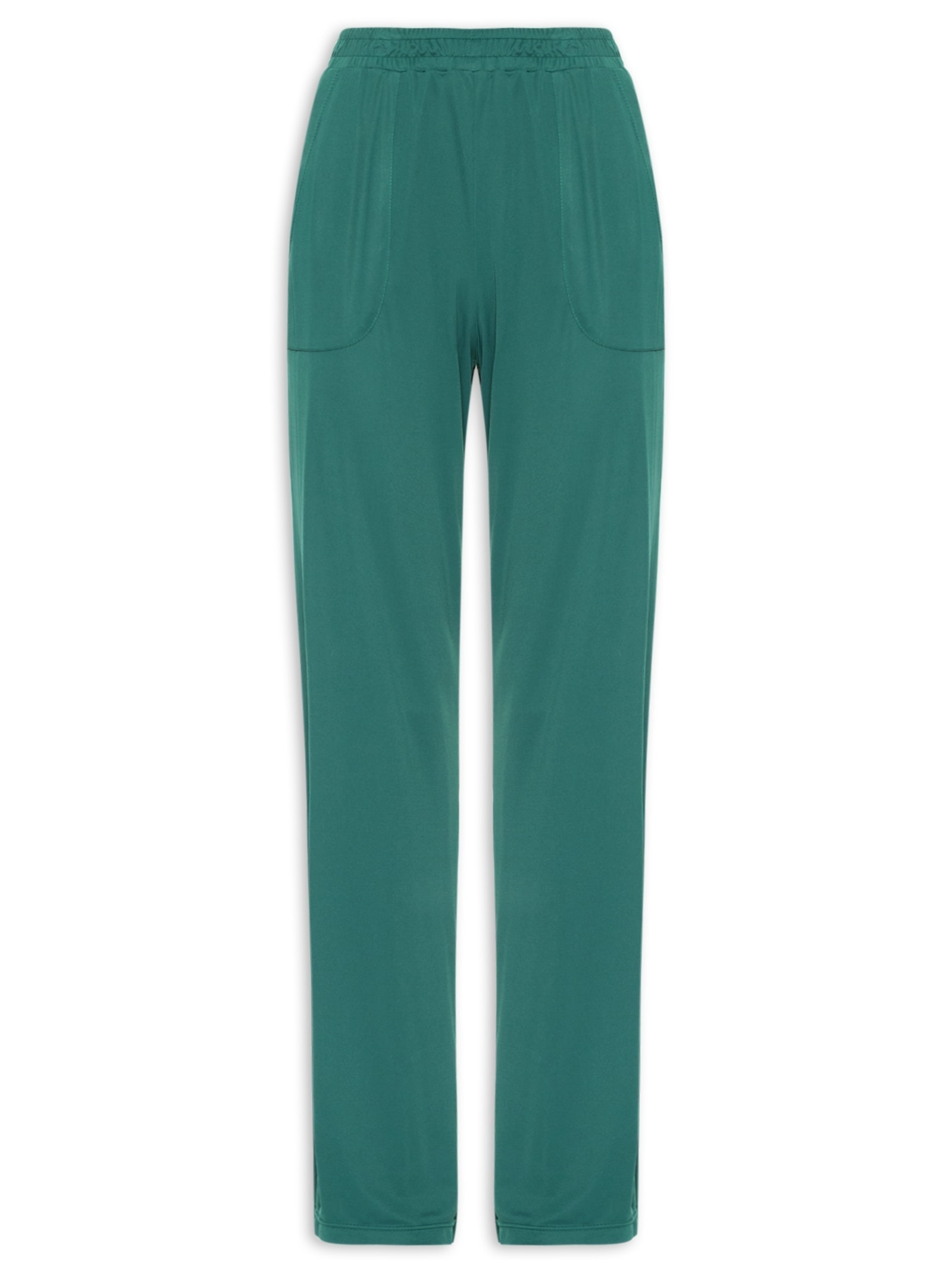 Calça Fitness Reta Verde Escuro Dry Uv Palma II Yogini