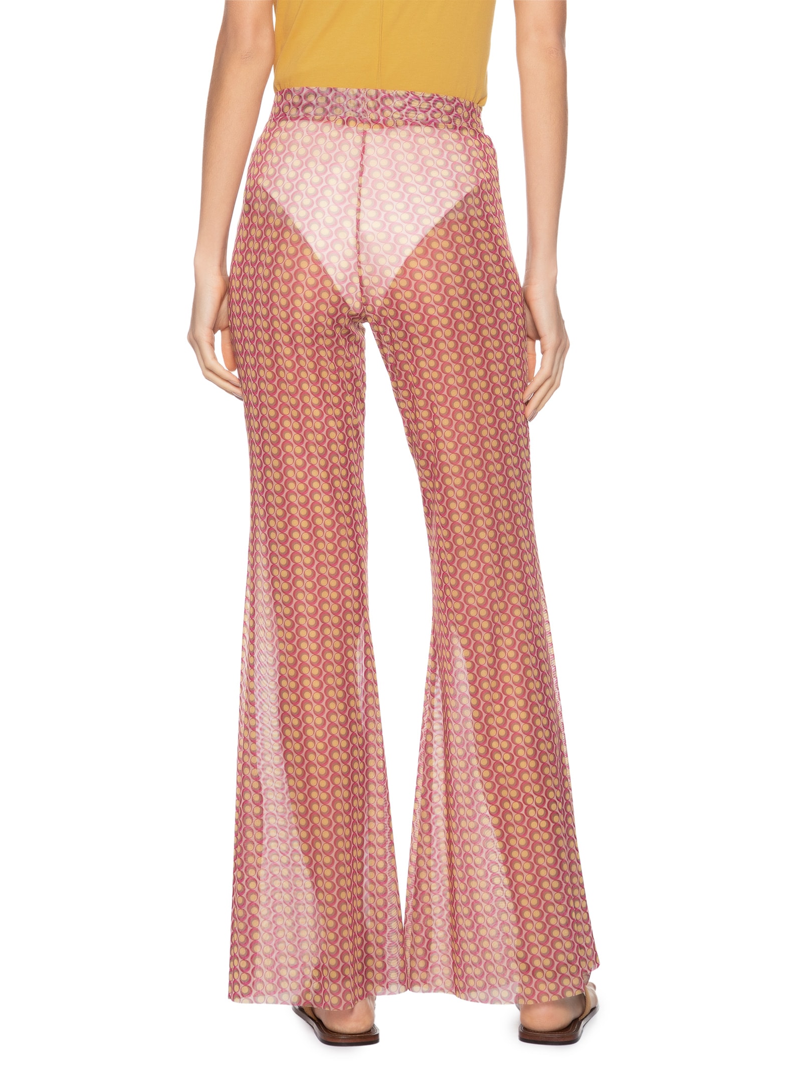 Calça Flare Feminina Tule Geo Rosa Animale