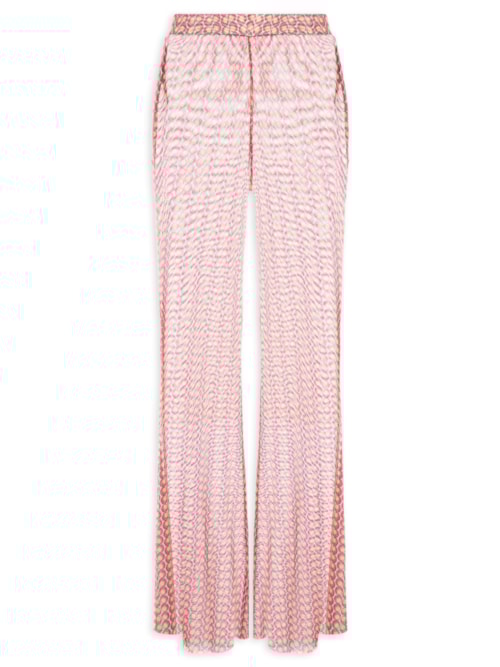 Calça Flare Feminina Tule Geo – Rosa