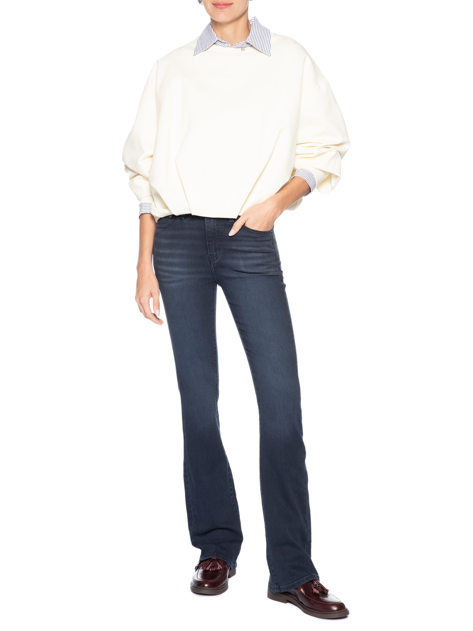 Calça Jeans 725 High Rise Bootcut Azul Levi's