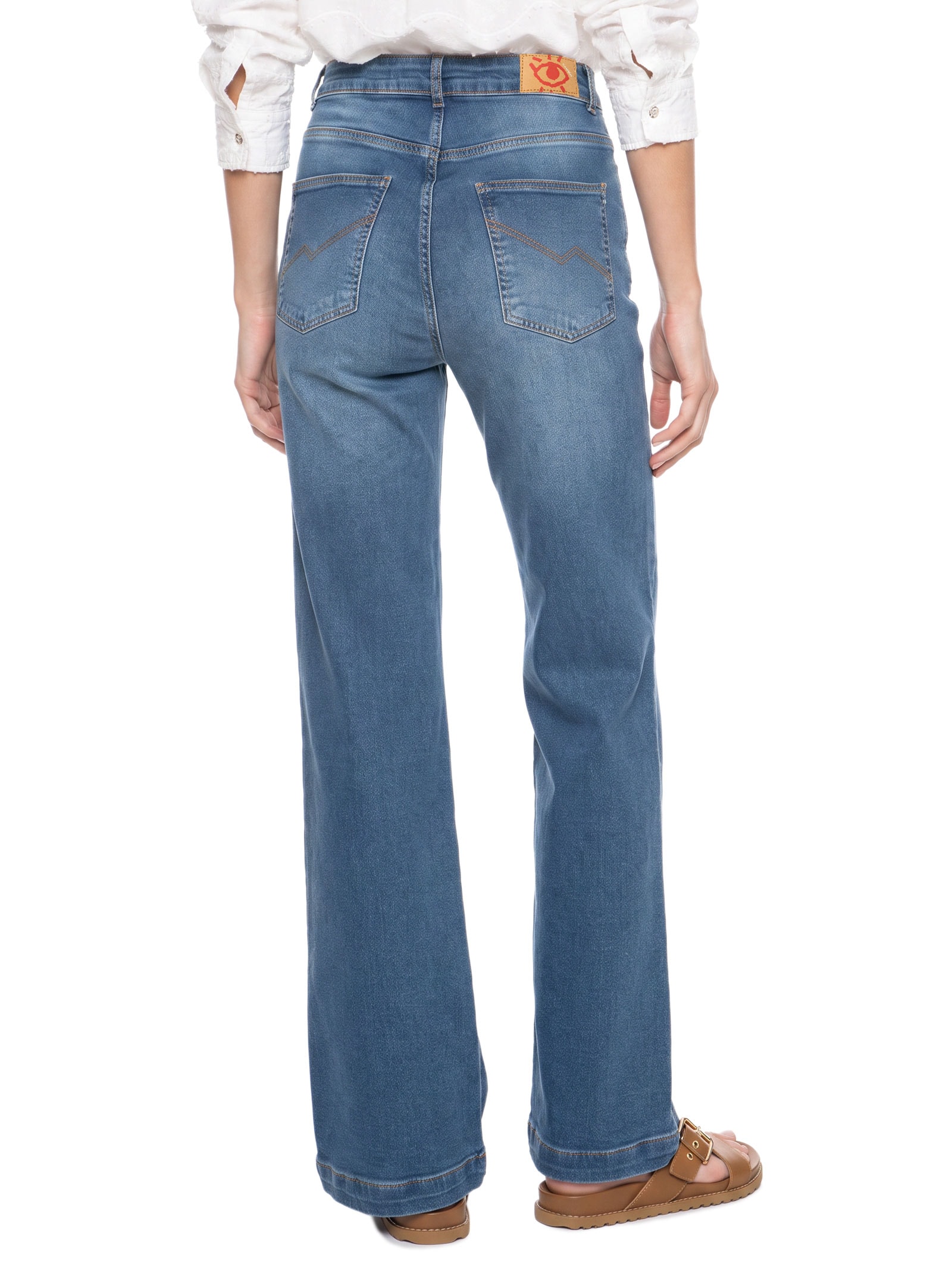 Calça Jeans A Super Reta 1967 Azul Cantão