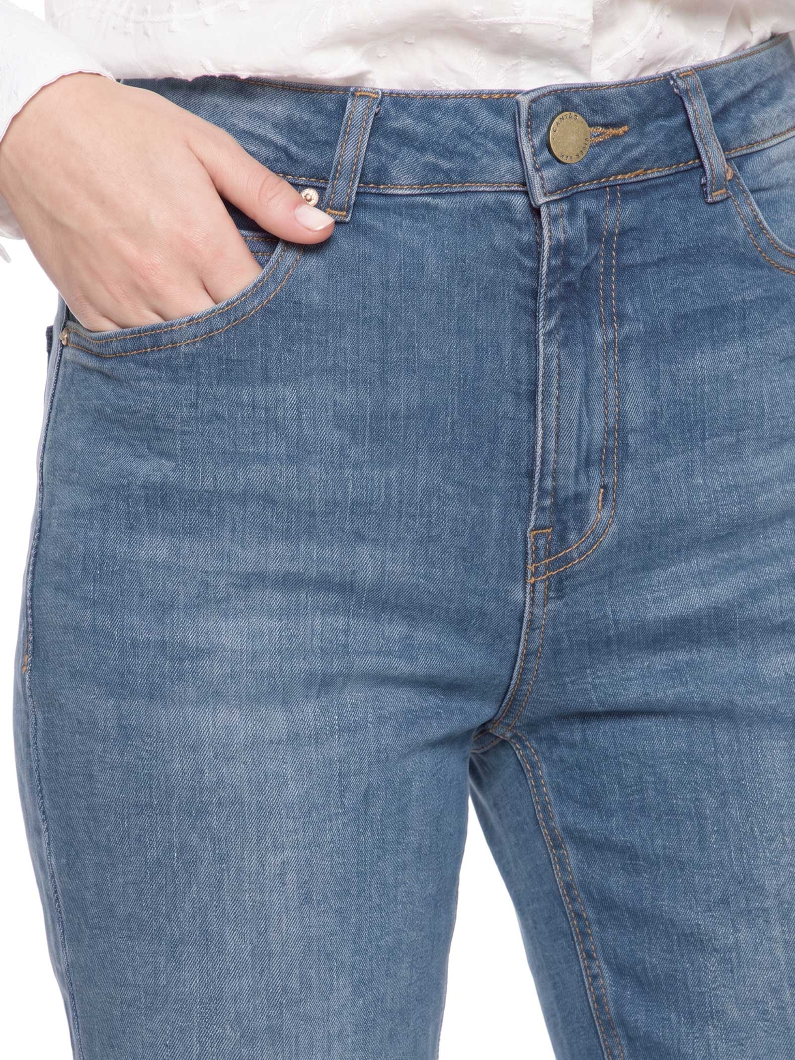 Calça Jeans A Super Reta 1967 Azul Cantão