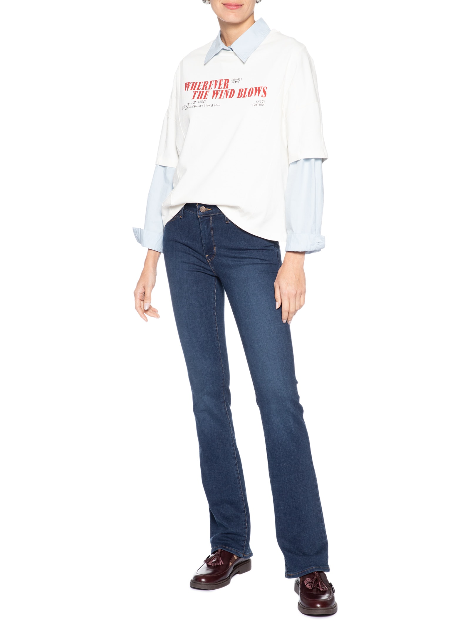 Calça Jeans Feminina 315 Shaping Boot Azul Levi's