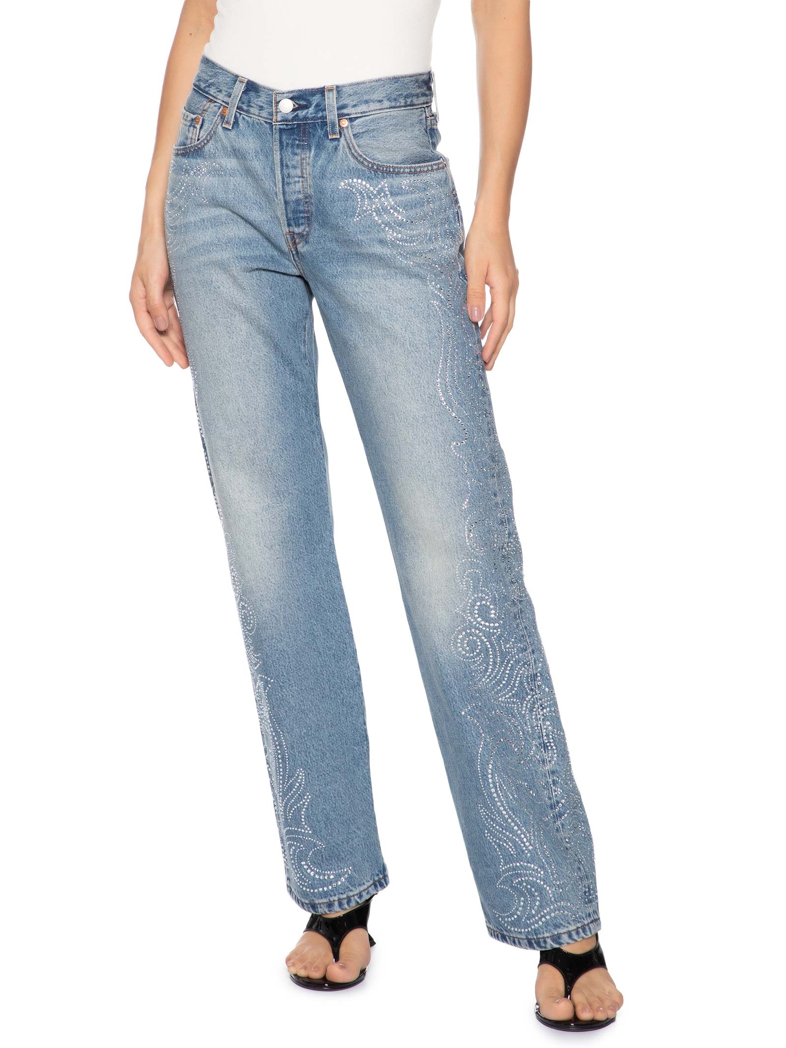 Calça Jeans Feminina 501 '90S Azul Levi's + Beyoncé