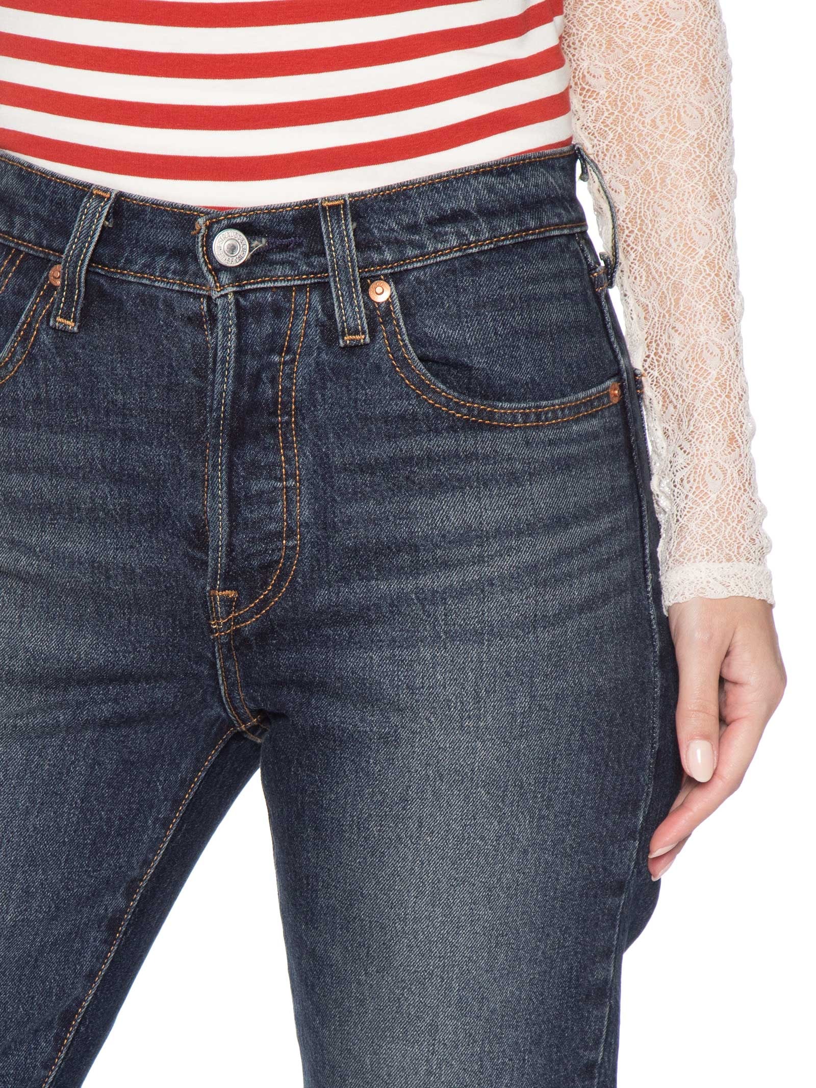 Calça Jeans Feminina 501 Crop Azul Levi's