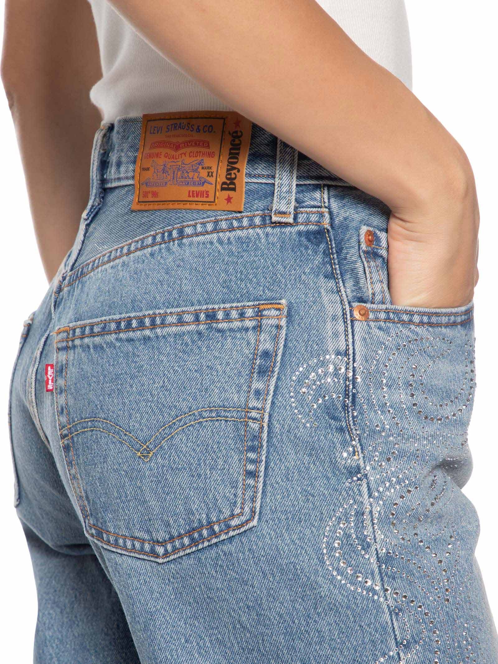 Calça Jeans Feminina 501® '90S Azul Levi's + Beyoncé